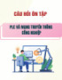 Câu hỏi ôn tập PLC và mạng truyền thông công nghiệp